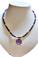 Ketting paars met smiley