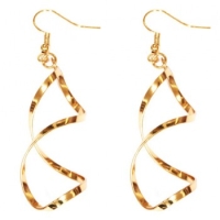 Oorbellen  Twisted goudkleur
