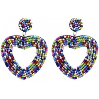 Oorbellen Glass beads multicolor