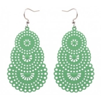 Oorbellen hanger groen