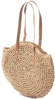 Rieten shopper/ strandtas