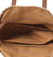 Rieten shopper/ strandtas