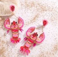 Statement kreeft oorbellen