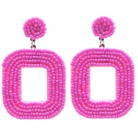Statement Oorbellen neon pink