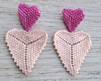 Studs oorbellen hart