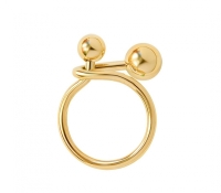 Vergulde roestvrijstalen ring Milou