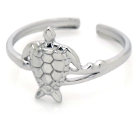 Verstelbare ring met schildpad