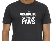 Heren T-shirt met grappige tekst " my grandkids