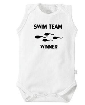 Baby romper  swim team winner
